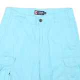 CHAPS Mens Shorts Blue Cargo M W30 Cotton Blend Casual Pockets Comfortable