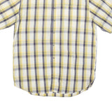 CARHARTT Mens Yellow & Grey Check Shirt L Cotton Blend Casual Workwear