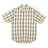 CARHARTT Mens Yellow & Grey Check Shirt L Cotton Blend Casual Workwear