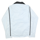 NIKE Womens White & Black Track Jacket S Polyester Blend Lightweight Zip