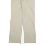 DICKIES Womens Cotton Blend Beige Slim Slim Straight Trousers W28 L28 Workwear