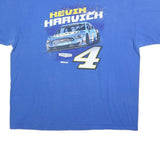 STEWART-HAAS Mens Blue Kevin Harvick 2XL Short Sleeve Crew Neck Race Car T-Shirt