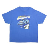 STEWART-HAAS Mens Blue Kevin Harvick 2XL Short Sleeve Crew Neck Race Car T-Shirt