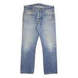 LEVI'S 501 Mens Jeans Blue Regular Straight Denim Medium W33 L30 Classic Button