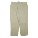 DICKIES Mens Cotton Blend Beige Regular Fit Straight Trousers W38 L28 Workwear