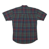 CHAPS RALPH LAUREN Mens Green & Red Check Shirt M Cotton Blend Smart Casual