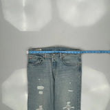 501 Levis Jeans - 33W 31L Light Wash Cotton