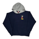 Mickey Mouse Mickey Inc Cartoon Hoodie - 2XL Navy Cotton