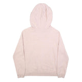 NIKE Womens Pink Hoodie Cotton Blend M Casual Pullover Sweatshirt