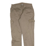 URBAN CLASSICS Mens Slim Beige Cargo Trousers W30 L32 Cotton Blend Zip Pocket
