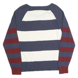 TOMMY HILFIGER Mens Blue & White & Red Patterned Cotton Blend Crew Neck Basic