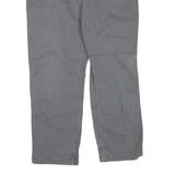 CARHARTT Mens Jeans Grey Regular Straight Denim W40 L32 Workwear Zip Closure