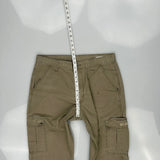 Wrangler Cargo Trousers - 34W 30L Khaki Cotton