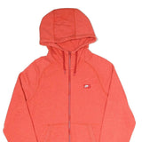NIKE Mens Red Full Zip Hoodie S Casual Hooded Sweatshirt Athletic