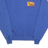 JERZEES Mens Blue Sweatshirt Big Bass Lake Michigan Crew Neck M Embroidered