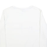 NAUTICA Womens White Blue Red Sweatshirt Crew Neck XL Cotton Blend Casual