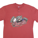 MAJESTIC Mens Red River Cats Graphic T-Shirt XL Short Sleeve Crew Neck Cotton