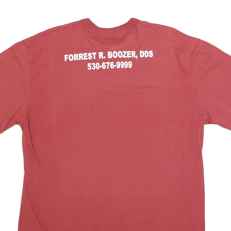 MAJESTIC Mens Red River Cats Graphic T-Shirt XL Short Sleeve Crew Neck Cotton