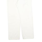 DICKIES Mens Cotton Blend White Workwear Regular Fit Straight Trousers W34 L31