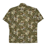 Campia Moda Floral Hawaiian Shirt - Medium Brown Cotton
