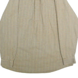 LL BEAN Mens Beige Checked Cotton Shirt L Casual Classic Button-Down Long Sleeve