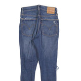 LEVI'S 501S Womens Jeans Blue Slim Skinny Denim Light W24 L24 Distressed