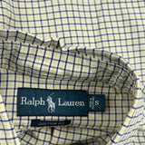 Ralph Lauren Checked Shirt - Small Blue Cotton