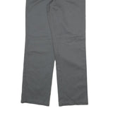 DICKIES Mens Cotton Blend Grey Regular Straight Trousers W30 L31 Workwear Zip
