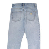 CARHARTT Mens Jeans Blue Regular Straight Denim Light W32 L28 Workwear