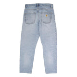 CARHARTT Mens Jeans Blue Regular Straight Denim Light W32 L28 Workwear
