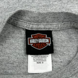 Youth Harley Davidson Graphic T-Shirt - Small Gray Cotton Blend
