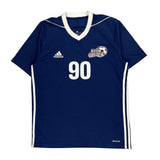 New United Adidas Football Football Shirt - Medium Blue Polyester