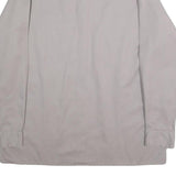 DICKIES Mens Grey Work Shirt XL Polyester Blend Long Sleeve Button Closure
