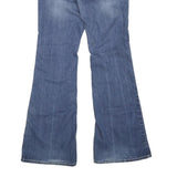 YMI Womens Blue Regular Flared Denim Medium W32 L34 Stylish Cotton Blend Zip