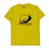 Hanes Single Stitch T-Shirt - Large Yellow Cotton Blend