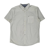 Tommy Hilfiger Short Sleeve Shirt - XL White Cotton