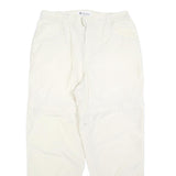 COLUMBIA Womens Polyester Blend White Regular Zip Trousers W30 L28 Lightweight