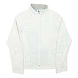 SALOMON Womens White Jacket S Polyester Blend Plain Zip Outdoor Activewear