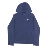 NIKE Boys Blue Hoodie XL Cotton Blend Casual Pullover Hooded Sweatshirt