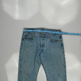 501 Levis Jeans - 33W 30L Light Wash Denim