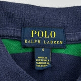 Age 5 Polo By Ralph Lauren Striped Polo Shirt - XS Green Cotton