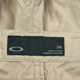 Oakley Chino Shorts - 34W 11L Beige Cotton