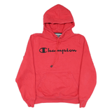 CHAMPION Mens Red Hoodie M Cotton Blend Pullover Hooded Sweatshirt