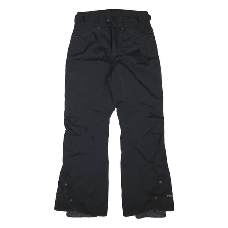 COLUMBIA Lined Mens Polyester Blend Black Relaxed Tapered Trousers W28 L30