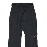 COLUMBIA Lined Mens Polyester Blend Black Relaxed Tapered Trousers W28 L30