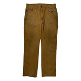 Dickies Carpenter Pants - 33W 32L Brown Cotton