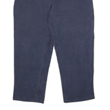 CARHARTT Mens Cotton Blend Blue Loose Straight Trousers W38 L30 Durable Workwear