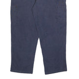 CARHARTT Mens Cotton Blend Blue Loose Straight Trousers W38 L30 Durable Workwear