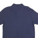 CHAPS Mens Blue Polo Shirt XL Cotton Blend Short Sleeve Plain Casual