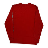 Carhartt Long Sleeve T-Shirt - Small Red Cotton